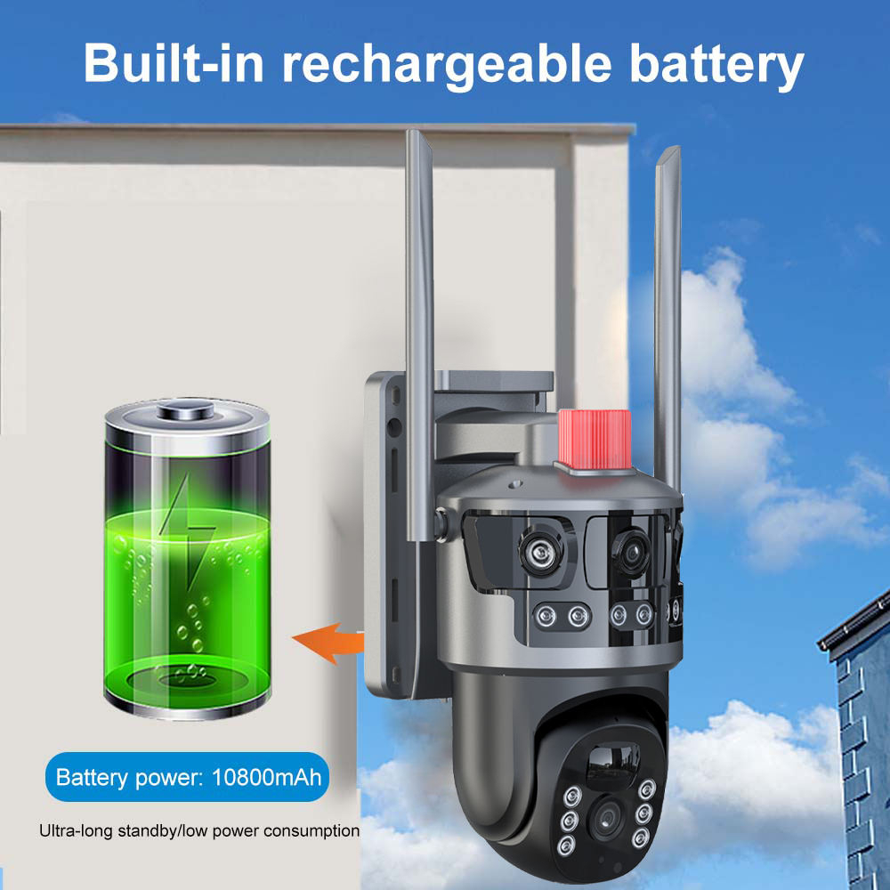 VC13-4G PRO WIFI Solar Camera – 6MP/8MP AI 4G CCTV, Full Color Night Vision, Wireless Outdoor Security Camera with SIM Card Support Image