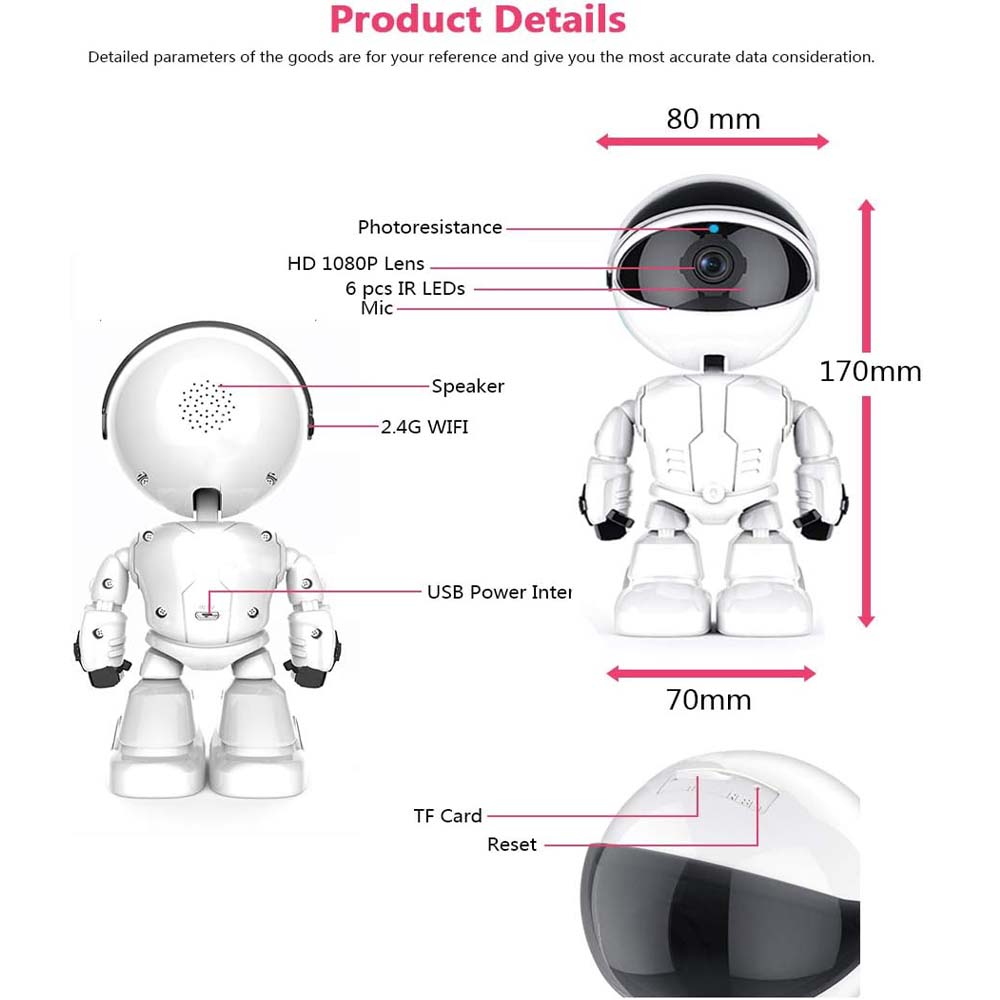 Smart Tracking WiFi Camera - 1080P Auto-Follow Baby Monitor & Home Security Cam with Phone App Image