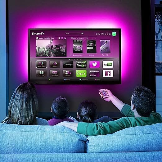 5m Bluetooth LED Strip with USB RGB TV Backlight | Smart App Controlled, Music Sync, and 24-Button Remote | Ideal for Home and TV Decoration Image