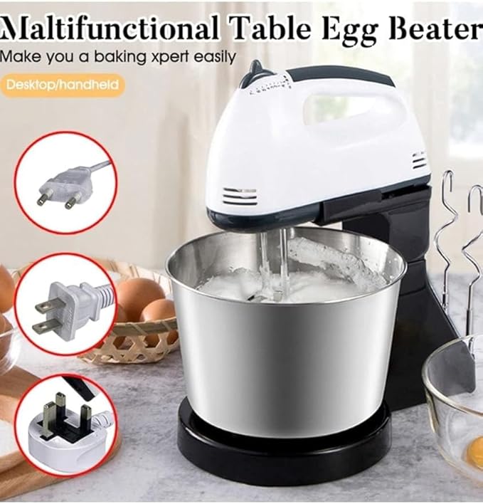 Hand Food Automatic Mixer | 7-Speed Egg Beater | Flour, Bread, Blenders for Cake Baking at Home Image