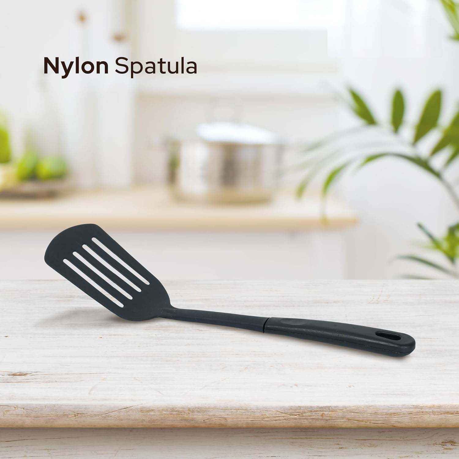 10-Piece Nonstick Cookware Set - Aluminum, Glass Lids, Casserole, Saucepan, Frypan, Nylon Turner, Dishwasher Safe (Black) Image