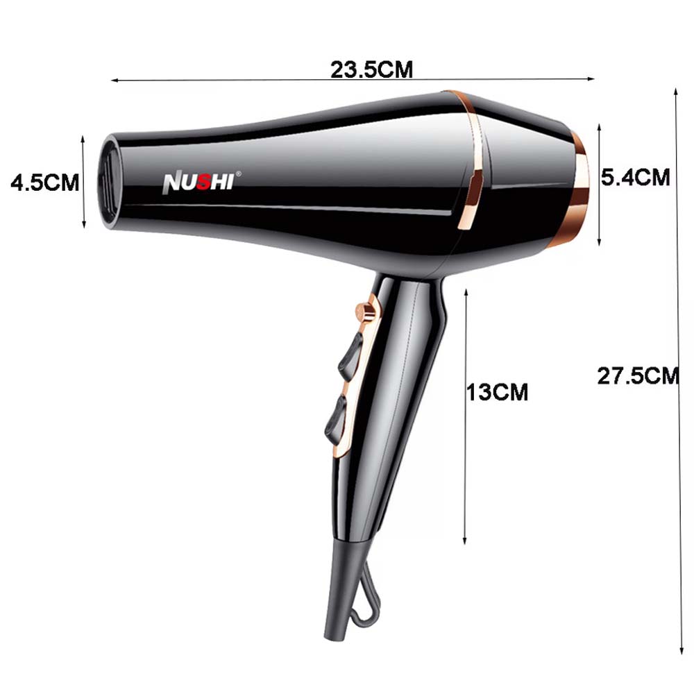 NUSHI NS-2204 Professional Hair Dryer 3000W ultra-powerful motor for fastest drying. Ionic technology for salon results. Image