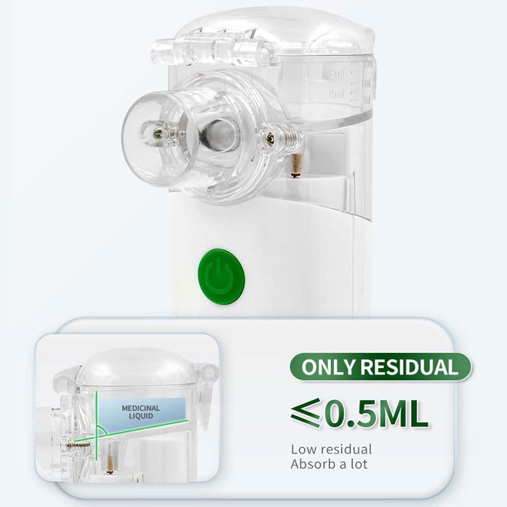 GK-101 Portable Mini Vaporizer. 3-mode handheld nebulizer & cool mist inhaler for adults & kids. Includes travel storage bag. Image