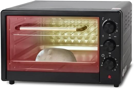 25L Electric Oven – Compact Countertop Oven with Even Heat Distribution, Timer, Baking Tray & Wire Rack for Baking, Roasting & Grilling Image