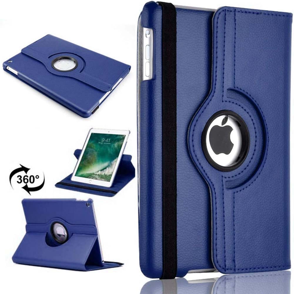 360° Rotating Stand Case for iPad Mini 4/5 - Auto Sleep/Wake Leather Smart Cover with Multi-Angle Viewing (Multi Colour) Image