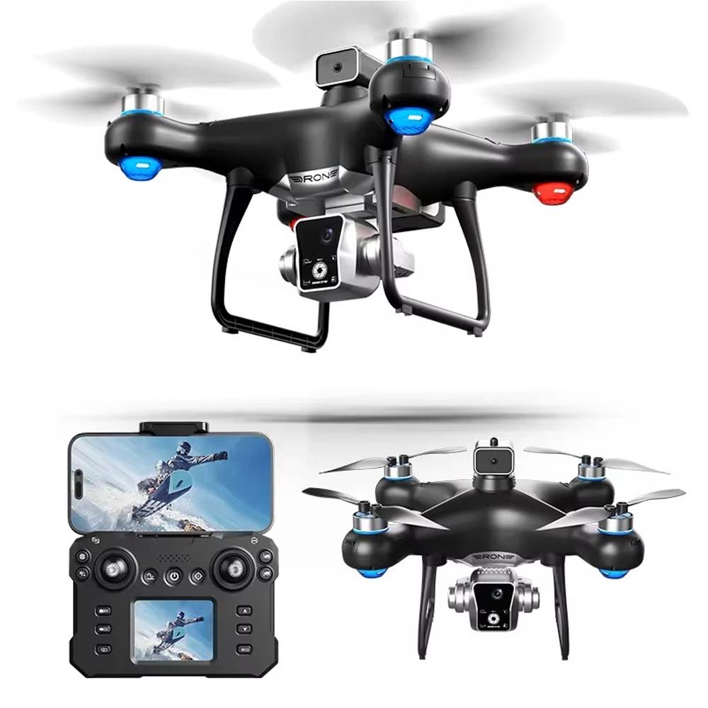KY102 Drone with Screen Remote Control. Foldable obstacle avoidance & WiFi FPV quadcopter for kids & adults. HD camera. Image