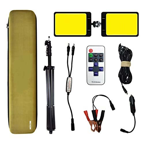 LED Work Light with Telescoping Tripod | 20,000 Lumen Dual-Head Work Light with Stand | Ideal for Outdoor and Indoor Lighting Image