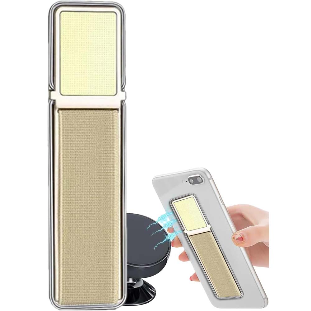 GD-G086 4-in-1 Magnetic Phone Grip - Elastic Holder, Stand & Strap for Smartphones & Tablets, Universal Compatibility (Multi-Colour) Image
