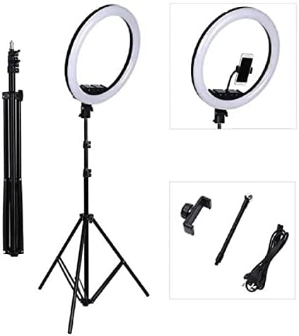 MJ38 RGB 25W Soft Ring Light | 38cm USB-Powered with Tripod & Smartphone Stand for Live Streaming and Content Creation Image