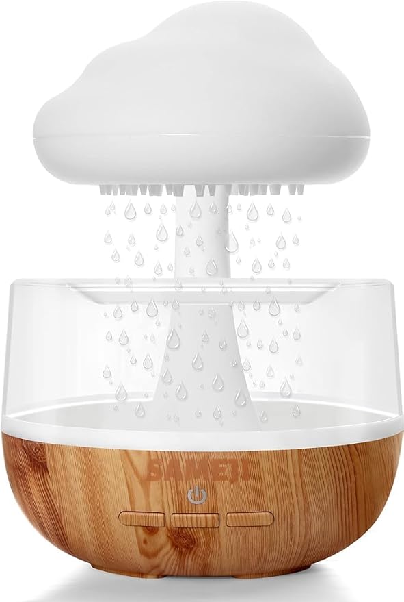 Raining Cloud Night Light Aromatherapy Diffuser – Your All-in-One Relaxation and Sleep Aid Image
