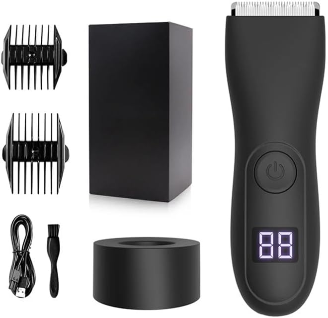 Electric Hair Trimmer and Shaver for Men | Body Groomer for Groin & Ball, Pubic Hair | Replaceable Ceramic Blade Image