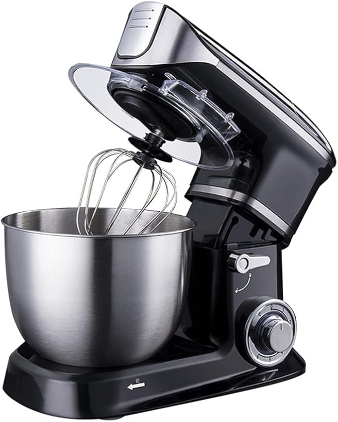 Electric Stand Mixer | Multifunctional Planetary Blender & Food Processor | Perfect Kitchen Appliance and Gift for Housewives (Color: Black) Image