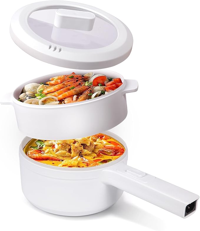800W Mini Electric Cooker – Portable Hot Pot with Safety Features Image