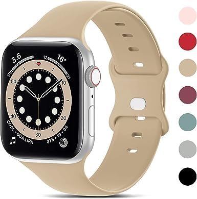 Silicone Strap Wristbands – Sport Replacement Bands for 42/44mm Series Watches Image