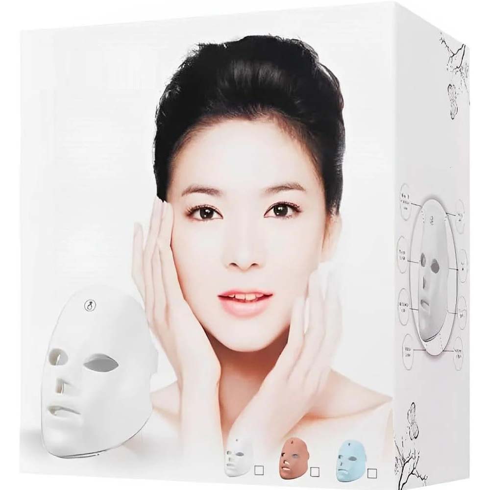 7-Color LED Light Therapy Face Mask - Anti-Aging Skin Care Device for Wrinkle Reduction & Skin Tightening Image