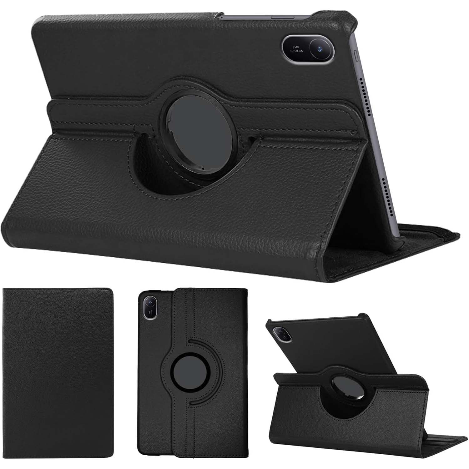 360° Rotating Leather Stand Cover Case Compitable for Huawei MatePad 11 2024 -  with Auto Wake/Sleep (Multi Colour) Image