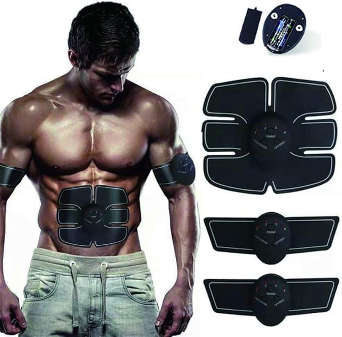 Vest Line Abdominal Muscle Sticker | Six-Pack Muscle Stimulator for Fitness | Black | Sculpt and Tone Image