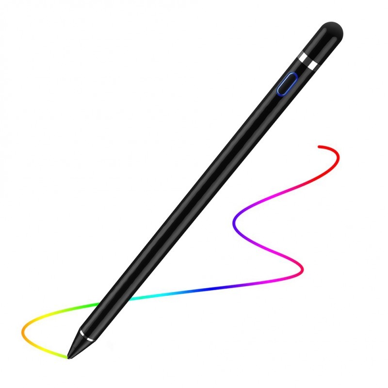 Digital Active Stylus Pen - Compatible with iPad, iPhone & Android, Palm Rejection, Precision Drawing & Writing (Black) Image