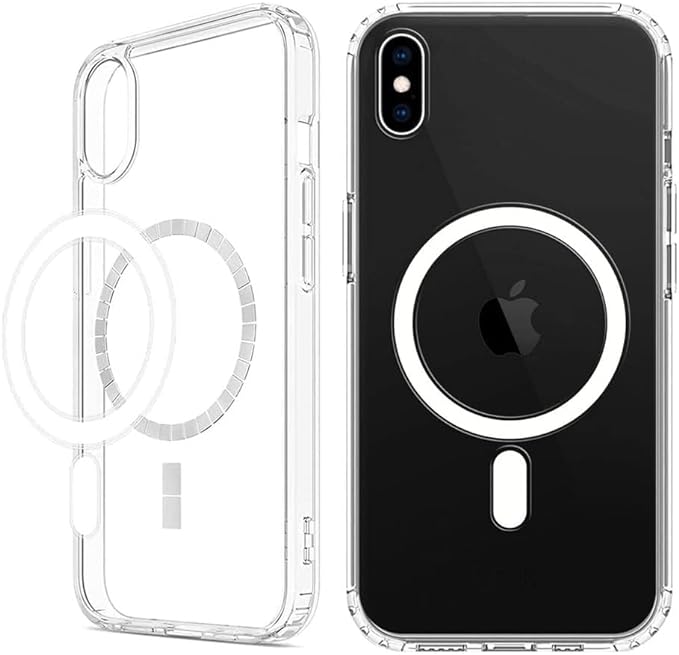 MagSafe Compatible Magnetic Phone Case with Camera Control | Military-Grade Shock Protection for iPhone X, Xs, Xs Max, Xr – Includes Free Screen Protector Image