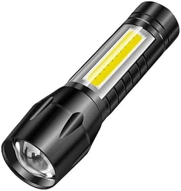 Adjustable Focus Torch Flashlight | Water-Resistant, 5 Modes | Perfect for Hurricane, Dog Walking, and Camping Image