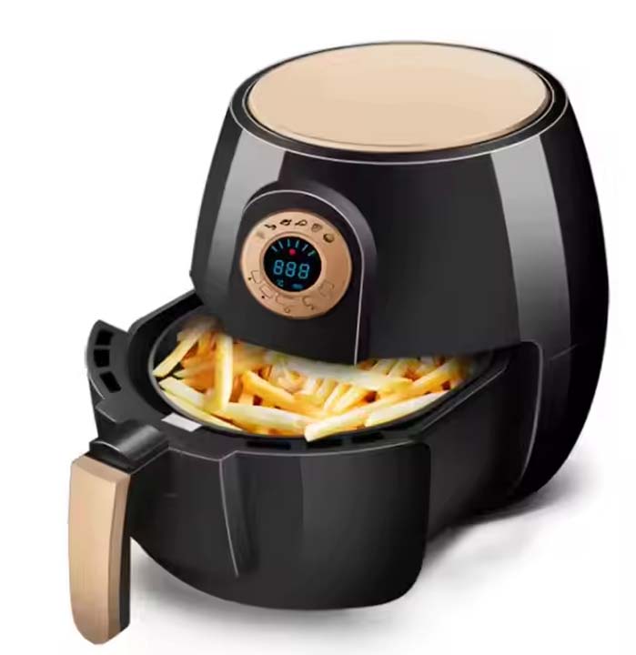 4.5L Digital Air Fryer - Oil-Free Healthy Cooking, 8 Presets, LED Touch Control, 2400W Fast Heating - Perfect for Family Meals Image