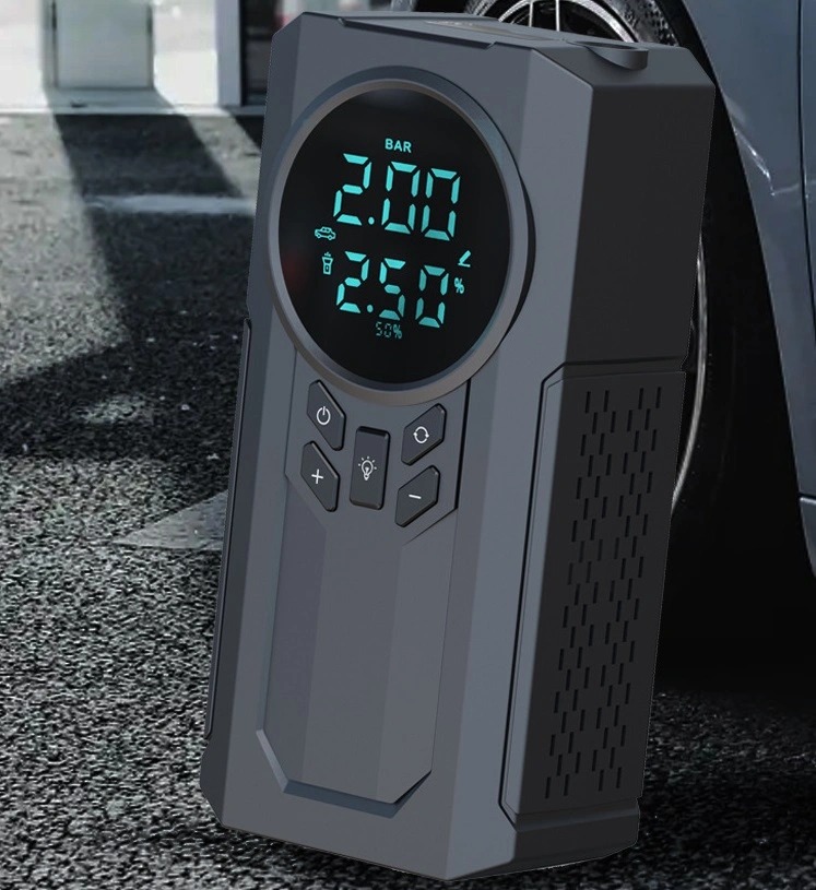 4-in-1 Portable Car Jump Starter, Air Pump, Power Bank Image