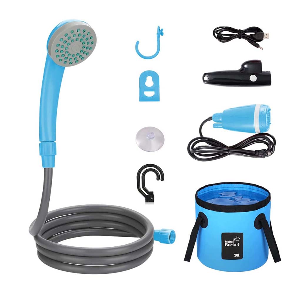 Portable Camping Shower - Outdoor/Indoor Water Shower for Travel, Beach, Swimming, and Pets, Eco-Friendly Design Image