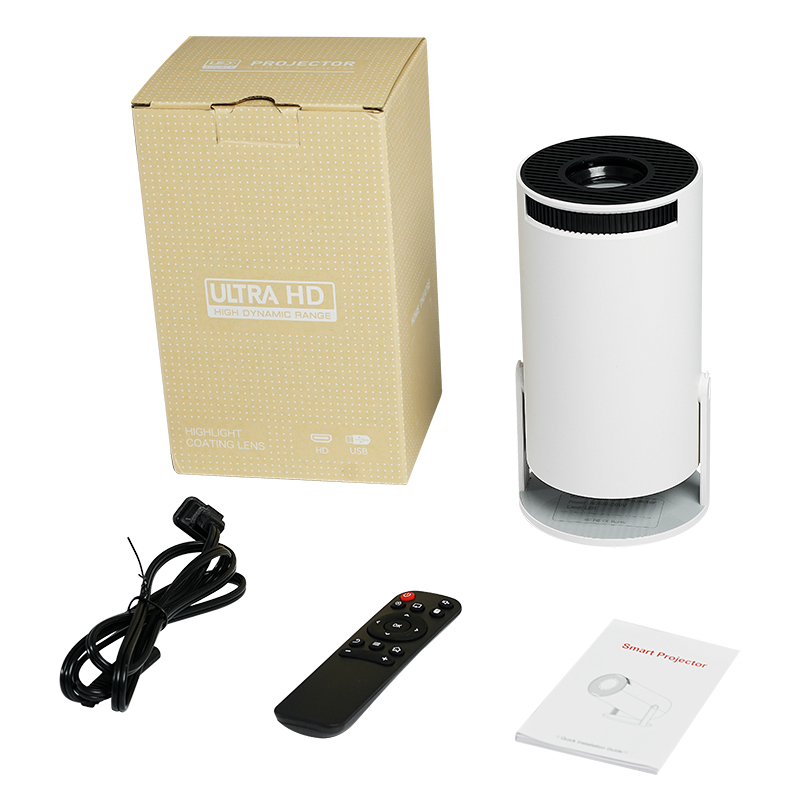 Mini Projector 2024 | Upgraded 1080P Native 4K Support | Portable Projector with Dual Control | WiFi 6, BT5.2, 180° Keystone Image