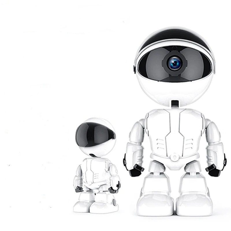 1080P Robot Camera – 360° IP Security Camera with APP WiFi, Night Vision, Auto Tracking, and Baby Monitor Features Image