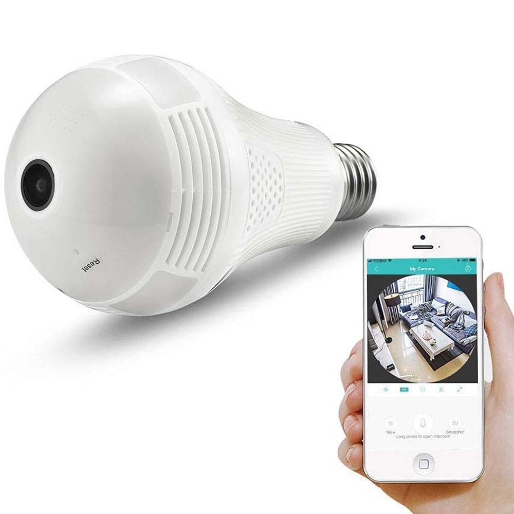 360° Hidden Spy Camera - 1080P HD WiFi Security Cam with Night Vision for Home/Baby Monitoring (iOS/Android) Image
